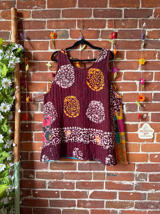 Bohemian Journey Kantha Tank - Fair Trade Made