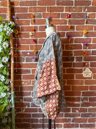 OOAK Summer Collection - Upcycled AC/DC Inspired Vintage Kantha Jacket