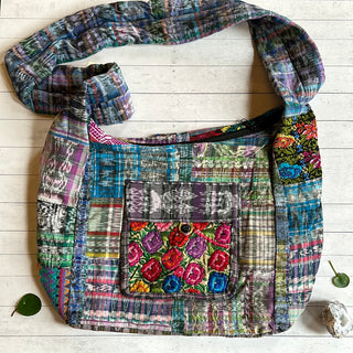 Upcycled Embroidered Patch Purse