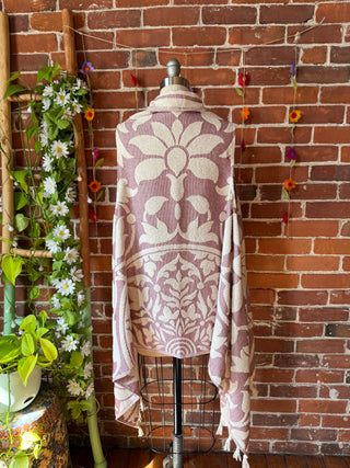 Pink Sky Fringe Duster Vest - 100% Cotton