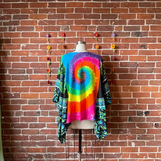 Upcycled Grateful Dead Inspired  Poncho Top