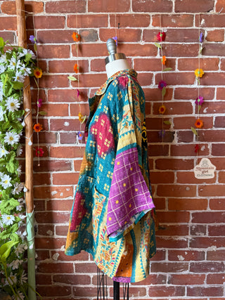 OOAK Summer Collection - Upcycled Snoop Dogg Inspired Vintage Kantha Jacket