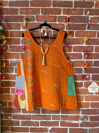Bohemian Journey Kantha Tank - Fair Trade Made