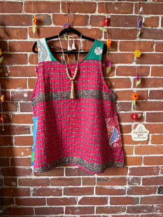 Bohemian Journey Kantha Tank - Fair Trade Made