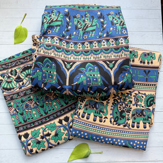 Moonlit Bazaar Cotton Wrap Skirt - Fair Trade Made