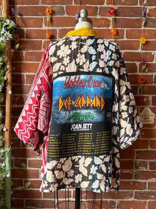 OOAK Summer Collection - Upcycled 80’s Rock Inspired Vintage Kantha Jacket