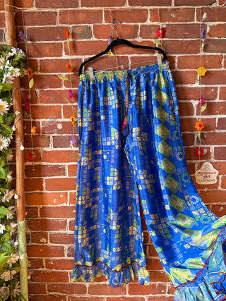 Festival Drift Recycled Sari Pants - “Plus” Size - Fair Trade Made
