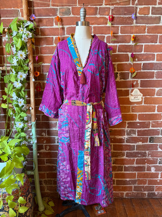 Riverstone Kantha Robe Kimono - Fair Trade Made