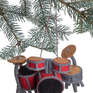 Felt Drum Set Ornament - Fair Trade Made