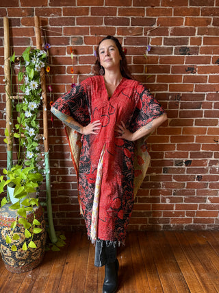 The Stella Convertible Reversible Kantha Tunic - One of A Kind - Many ways to wear