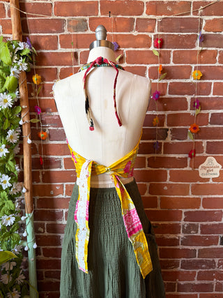 Size 0-12 In Bloom Reversible Kantha Halter Top