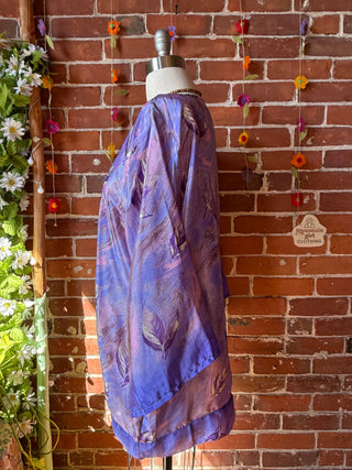 Autumn Moon Silky Flowy Kimono - Fair Trade Made - Final Sale