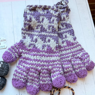 Party Like It's the 90s Wool Knit Gloves-Fair Trade Made- Final Sale