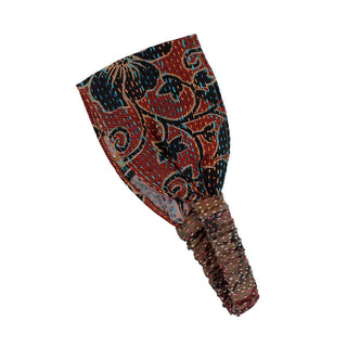 Mystery Print Reversible Silk Kantha Headband