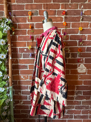 OOAK Summer Collection - Upcycled Rolling Stones Inspired Vintage Kantha Jacket