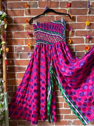 Festival Drift Recycled Sari Palazzo Pants - Fair Trade Made