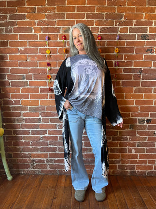 Stevie Nicks Inspired Hybrid Tie Dye Hi Lo Top