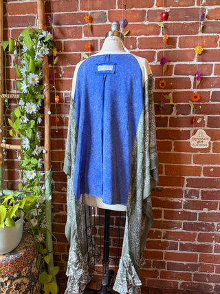Peace Patch Hybrid Flowy Paisley Hi Lo Top