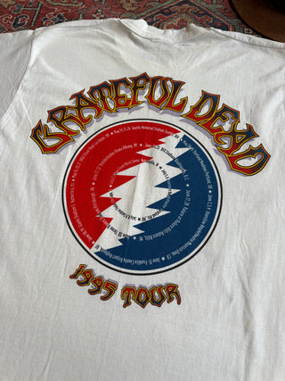 Joe’s Collection : Vintage Grateful Dead 90's 1995 Flying Frog Print Tour T Shirt Large With Fruit Of The Loom Tag