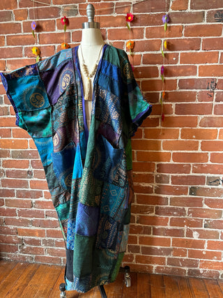 Juniper Patchwork Jacket Kimono- Jewel Tones