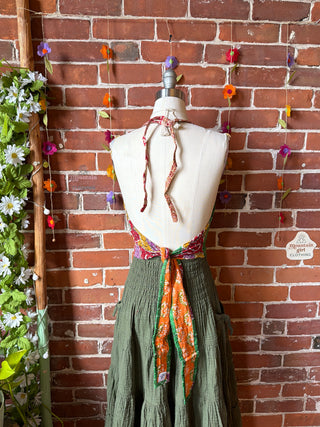 Size 0-12 In Bloom Reversible Kantha Halter Top