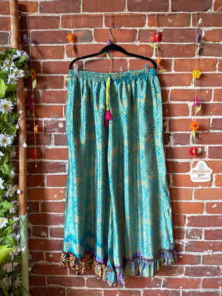 Festival Drift Recycled Sari Pants - “Plus” Size - Fair Trade Made
