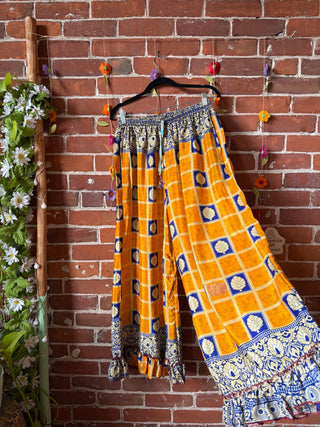 Festival Drift Recycled Sari Pants - “Plus” Size - Fair Trade Made
