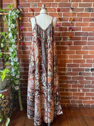 Delphia Recycled Sari Dress w/ Pockets
