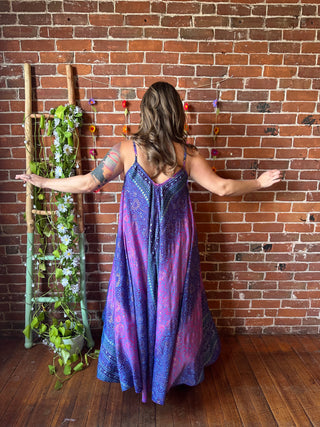 Delphia Recycled Sari Dress w/ Pockets