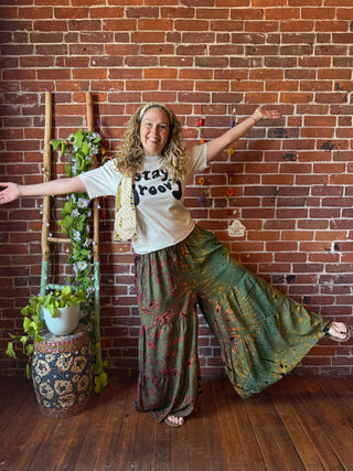 Raven Tie Dye Wide Leg Palazzo Pants - Multiple Colors Available