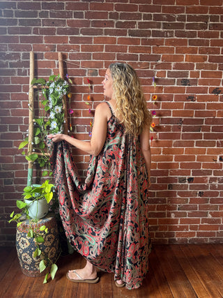 Delphia Recycled Sari Dress w/ Pockets