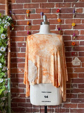 OOAK Summer Collection- Upcycled Flowy Tie Dye Tunic Poncho