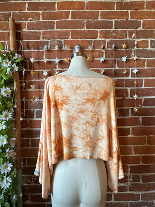 OOAK Winter Collection - Callisto Kantha Crescent Moon Crop Top