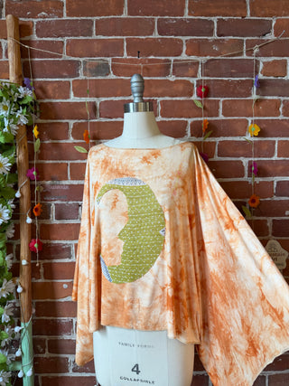 OOAK Spring Collection - Callisto Kantha Crescent Moon Top