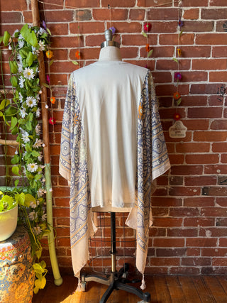Pearl Classic Rock Boho Hi Lo Poncho Top