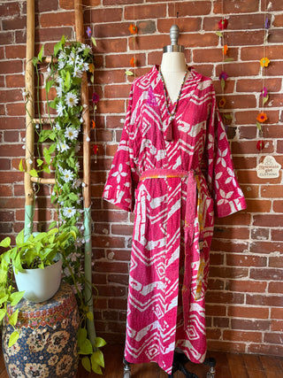 Riverstone Kantha Robe Kimono - Fair Trade Made