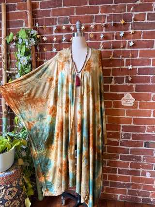 OOAK Winter Collection - Callisto Kantha Crescent Moon Kimono Robe