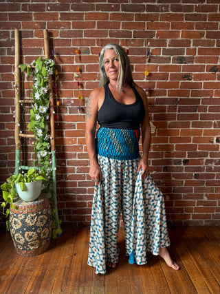 Festival Drift Recycled Sari Palazzo Pants - Fair Trade Made