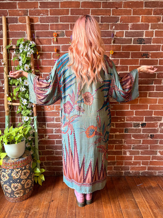 Wildflower Nomad Embroidered Kimono- Fair Trade Made