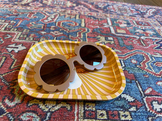 Flower Sunglasses - Cognac