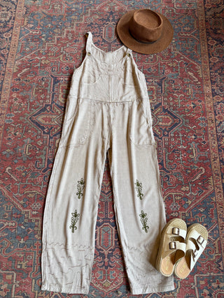 Meadow Stitch Stone Wash Overalls -Multiple Colors Available - Fair Trade Made