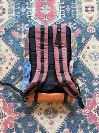 Bohemian Upcycled Patchwork Campus Backpack