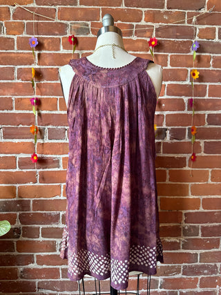 Penny Lane Batik Festival Tank Top - Plum