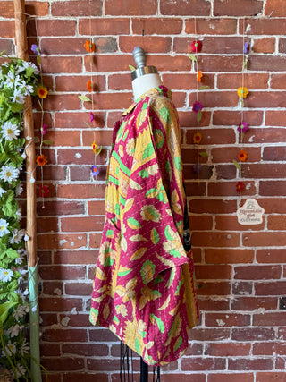 OOAK Summer Collection - Upcycled Tenacious D Inspired Vintage Kantha Jacket