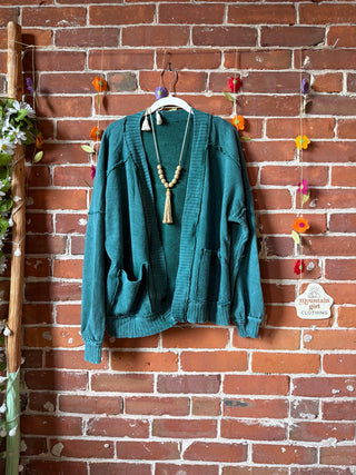 OOAK Summer Collection - Upcycled Crescent Moon Patch Patchwork Cardigan Sweater 🌼