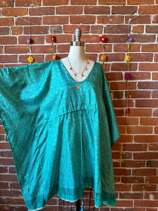 Size 2-12 Upcycled Adjustable Sari Tunic