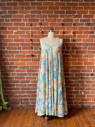 Delphia Recycled Sari Dress w/ Pockets