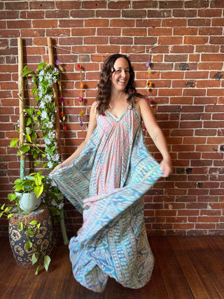 Delphia Recycled Sari Dress w/ Pockets