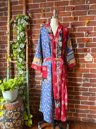 Riverstone Kantha Robe Kimono - Fair Trade Made