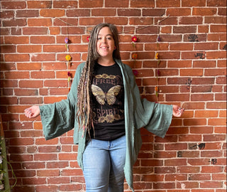 Mountain Meadow 100% Cotton Gauze Boho Light Kimono Layer - Multiple Colors Available
